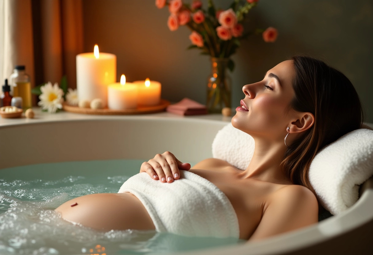 femme enceinte spa